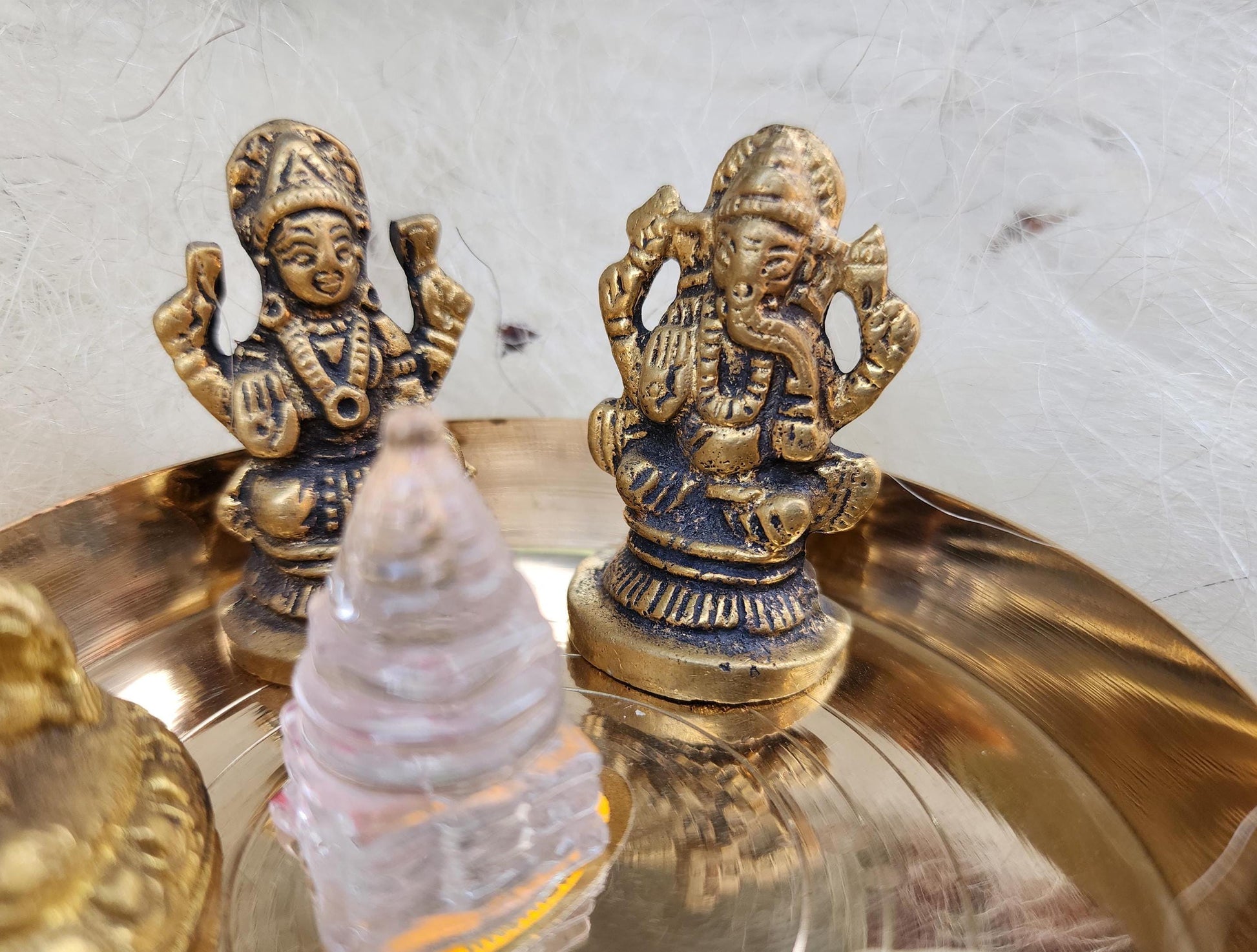 Wealth And Prosperity Pooja Set – Ganesh, Laxmi, Kuber, Shree Yantra, Lotus Seed, Conch Shell