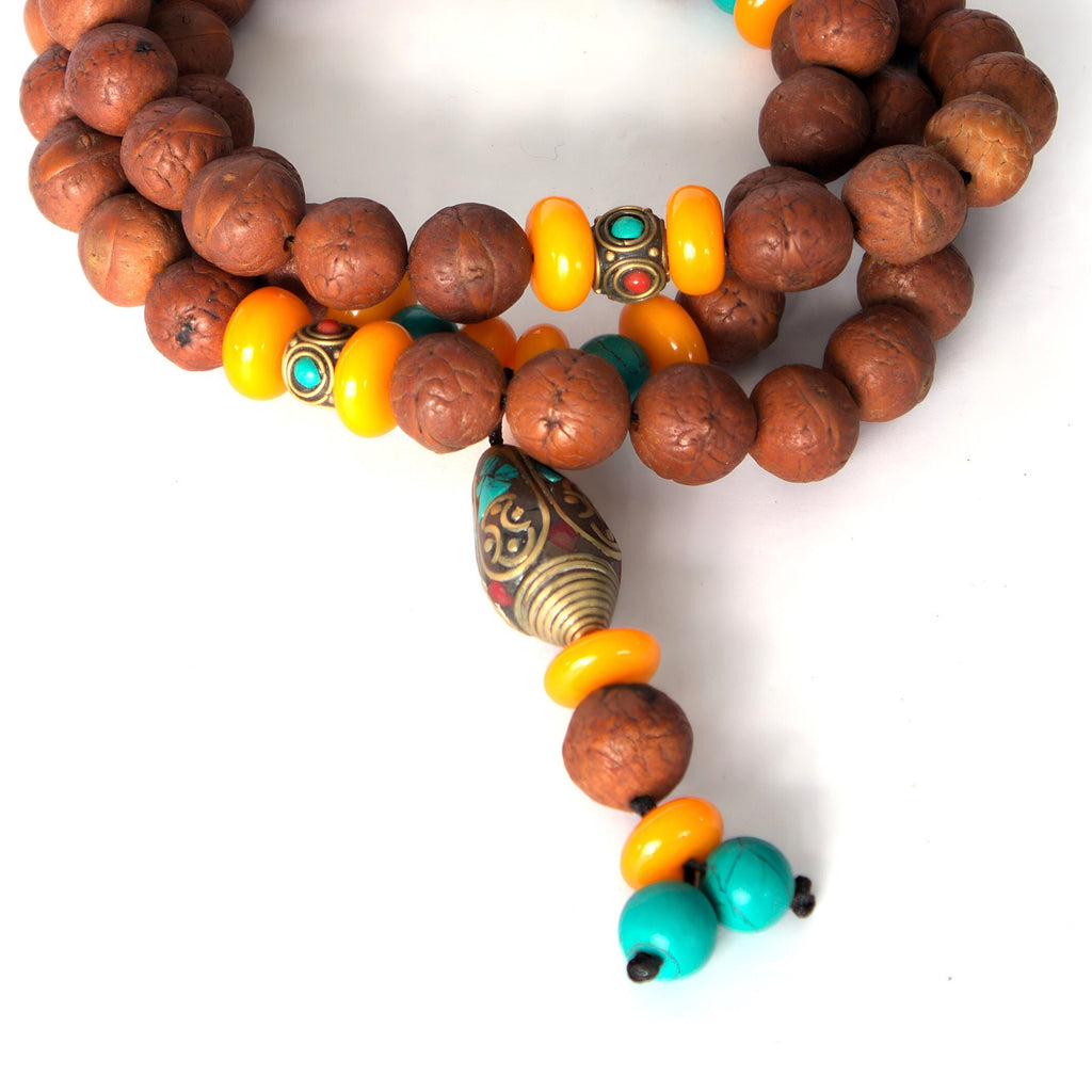 Tibetan Buddha Mala Buddha Chitta Necklace