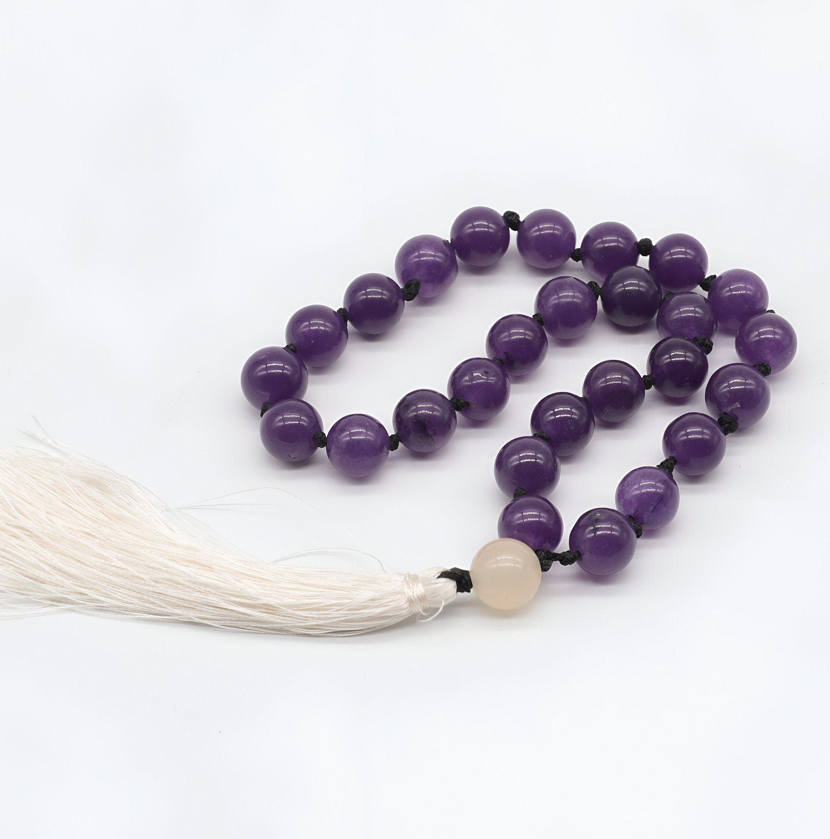 Amethyst & Rose Quartz 27 Bead Pocket Mala