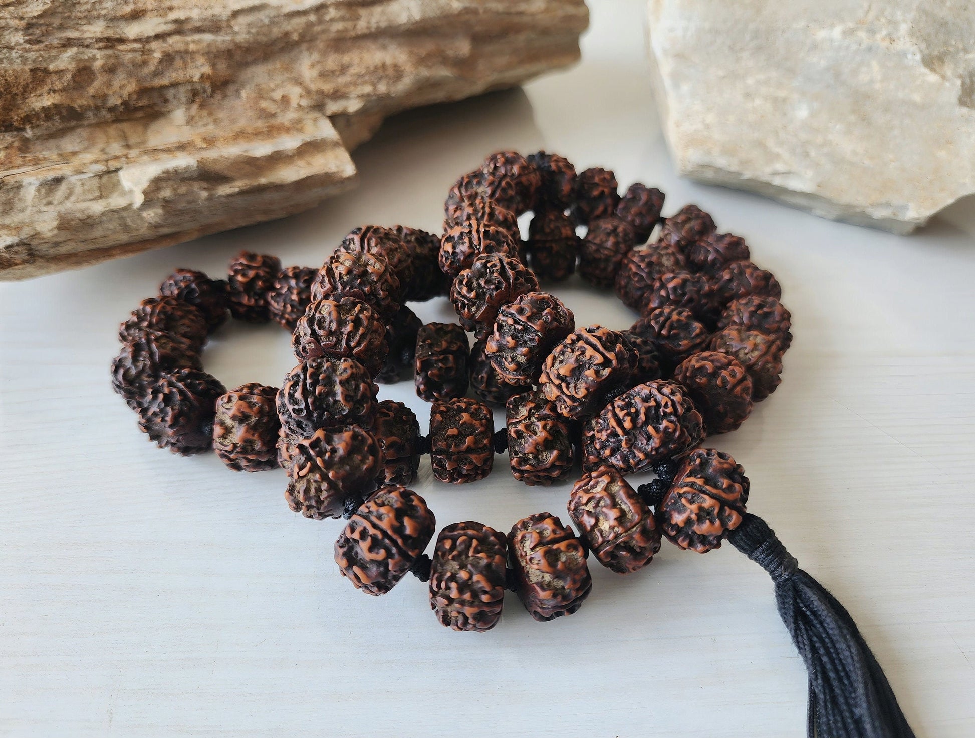 Tibetan Rudraksha Beads Mala