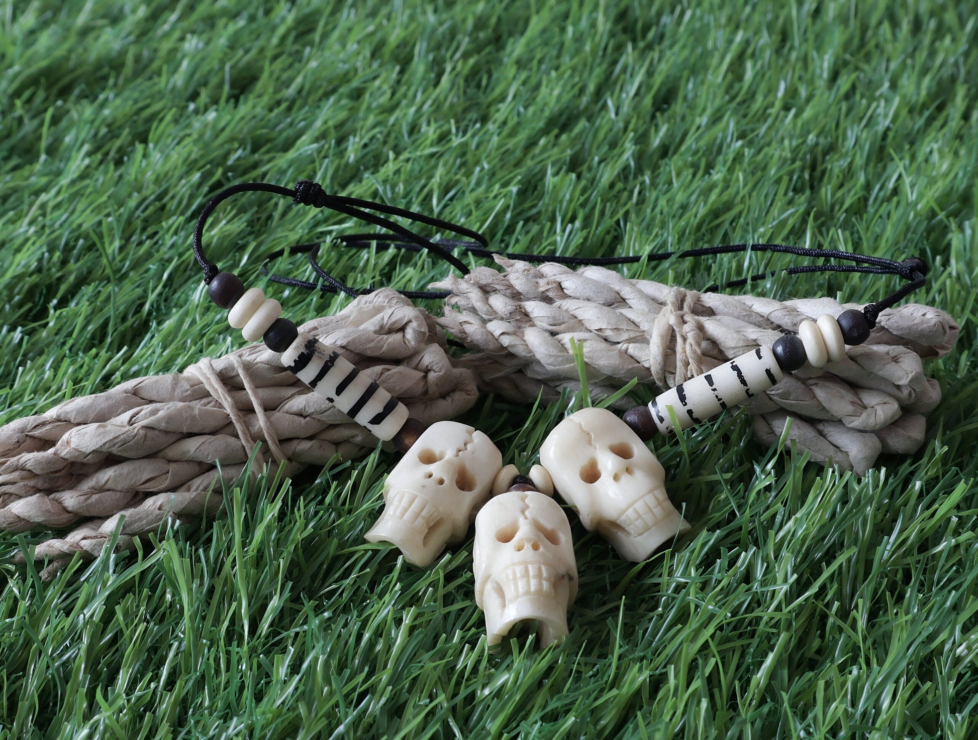 Tibetan Himalaya Gothic Tribal Necklace, Evil Eye Protection Jewelry