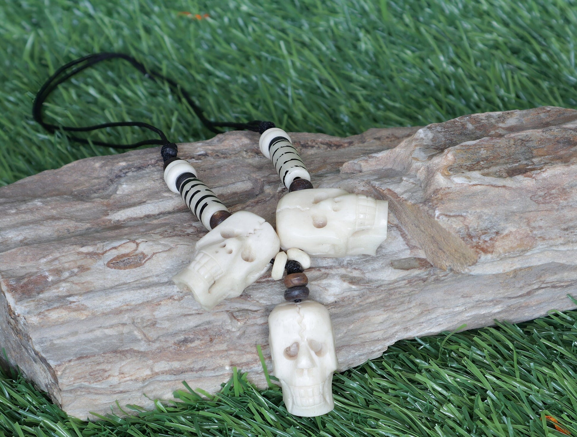 Tibetan Himalaya Gothic Tribal Necklace, Evil Eye Protection Jewelry