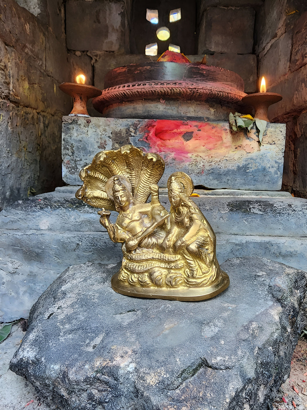Lakshmi Narayana Brass Statue