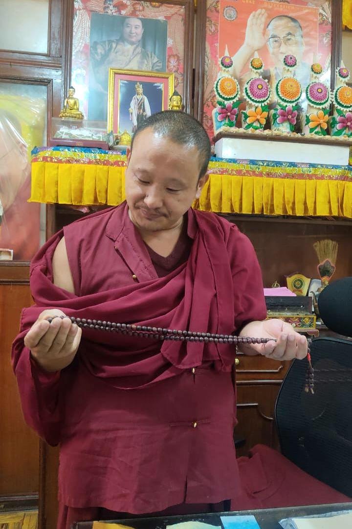 Tibetan 8mm Bodhi Seed Japa Beads, Sacred And Rare 108 Buddha Chitta Mala From Timal Nepal, Real Phoenix Eye Necklace