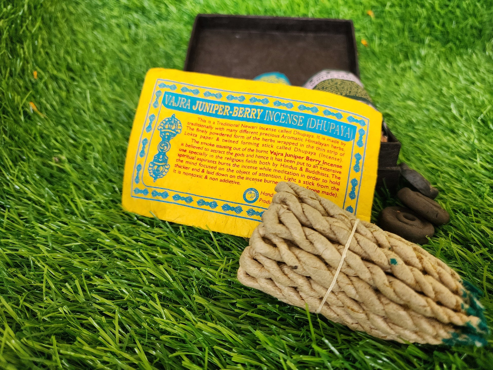 100 Herbal Rope Incense Handmade Premium - Get Free Incense Burner