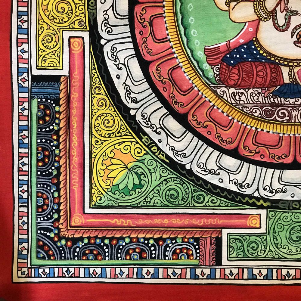 Newari Buddhist Thangka of Ganesh Mandala