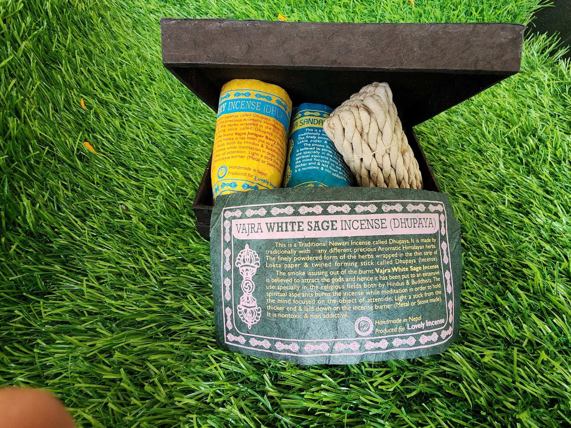 100 Herbal Rope Incense Handmade Premium - Get Free Incense Burner
