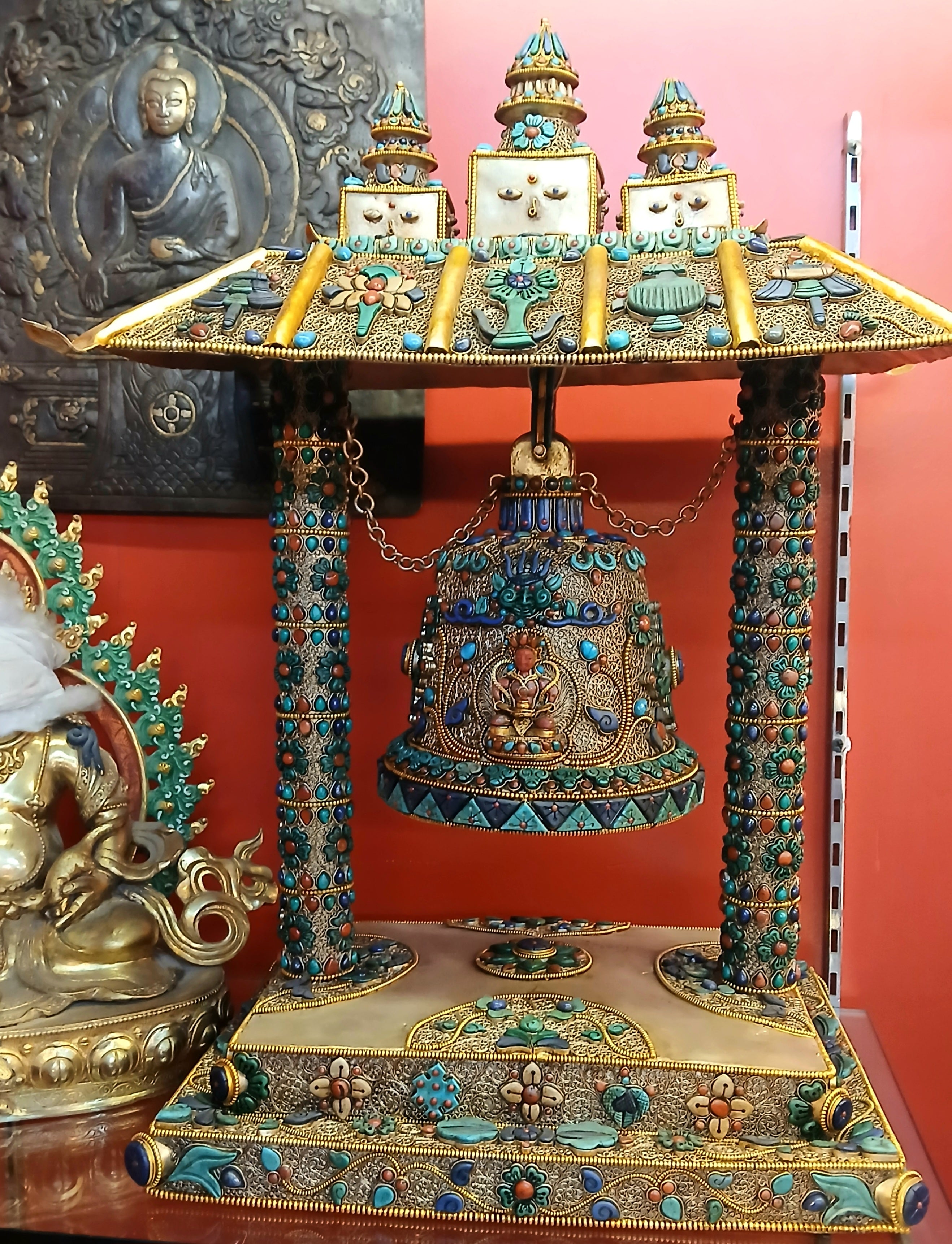 Collector Grade Bell Bajra Set And 5 Eyes Bodhi Bracelets For Tingting