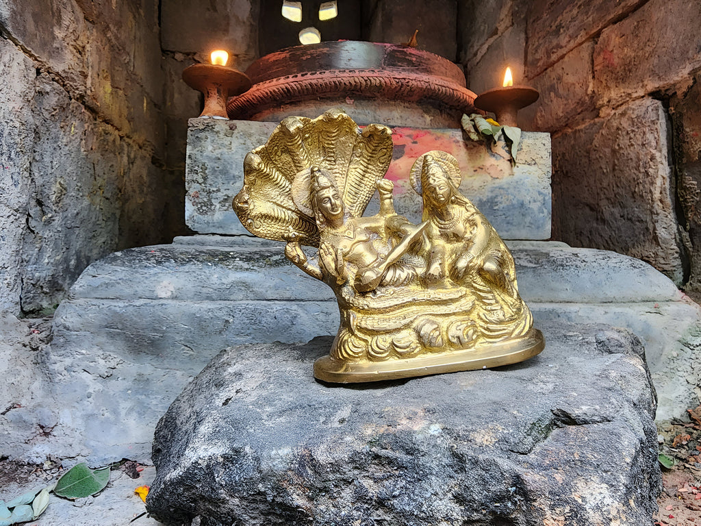 Lakshmi Narayana Brass Statue