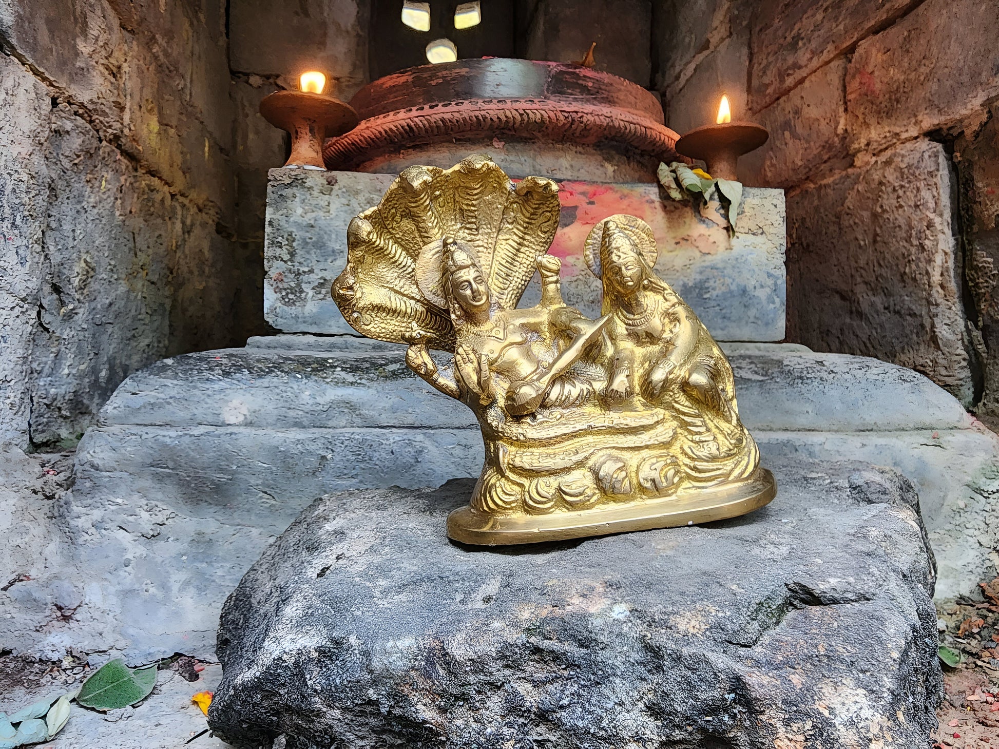 Lakshmi Narayana Brass Statue