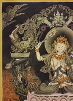 Manjushri Thangka,  Master Quality, Buddhist Traditional Painting, Newari Style,  Rare Find        , Wisdom Buddha, cutting through ignorance with the sword of insight