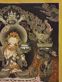 Manjushri Thangka,  Master Quality, Buddhist Traditional Painting, Newari Style,  Rare Find        , Wisdom Buddha, cutting through ignorance with the sword of insight