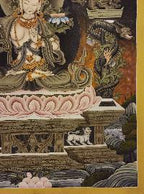 Manjushri Thangka,  Master Quality, Buddhist Traditional Painting, Newari Style,  Rare Find        , Wisdom Buddha, cutting through ignorance with the sword of insight