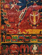 Chakrasamvara  Newari Thangka, Buddhist Traditional Painting, Tibetan Style,  Oiled Thangka,  Old Stock        , Lord of the Circle, Tantric Deity of Enlightenment and Union of Wisdom and Compassion