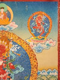 Vajravarahi - Dorje Phagmo, Buddhist Handmade Thangka Painting,  Real Gold,  Rare Find,  Old Stock        , Wisdom Dakini, representing tantric transformation and bliss