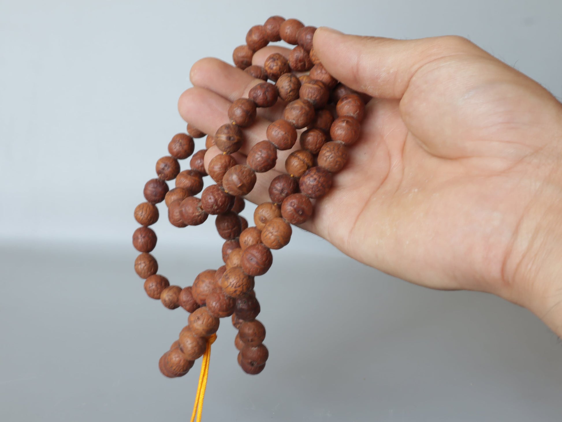 Tibetan Bodhi Seed Mala, Dalai Lama Prayer Beads, Handmade 108 Beads Buddhist Mala From Nepal, Limited Time Free Bodhi Seed Bracelet