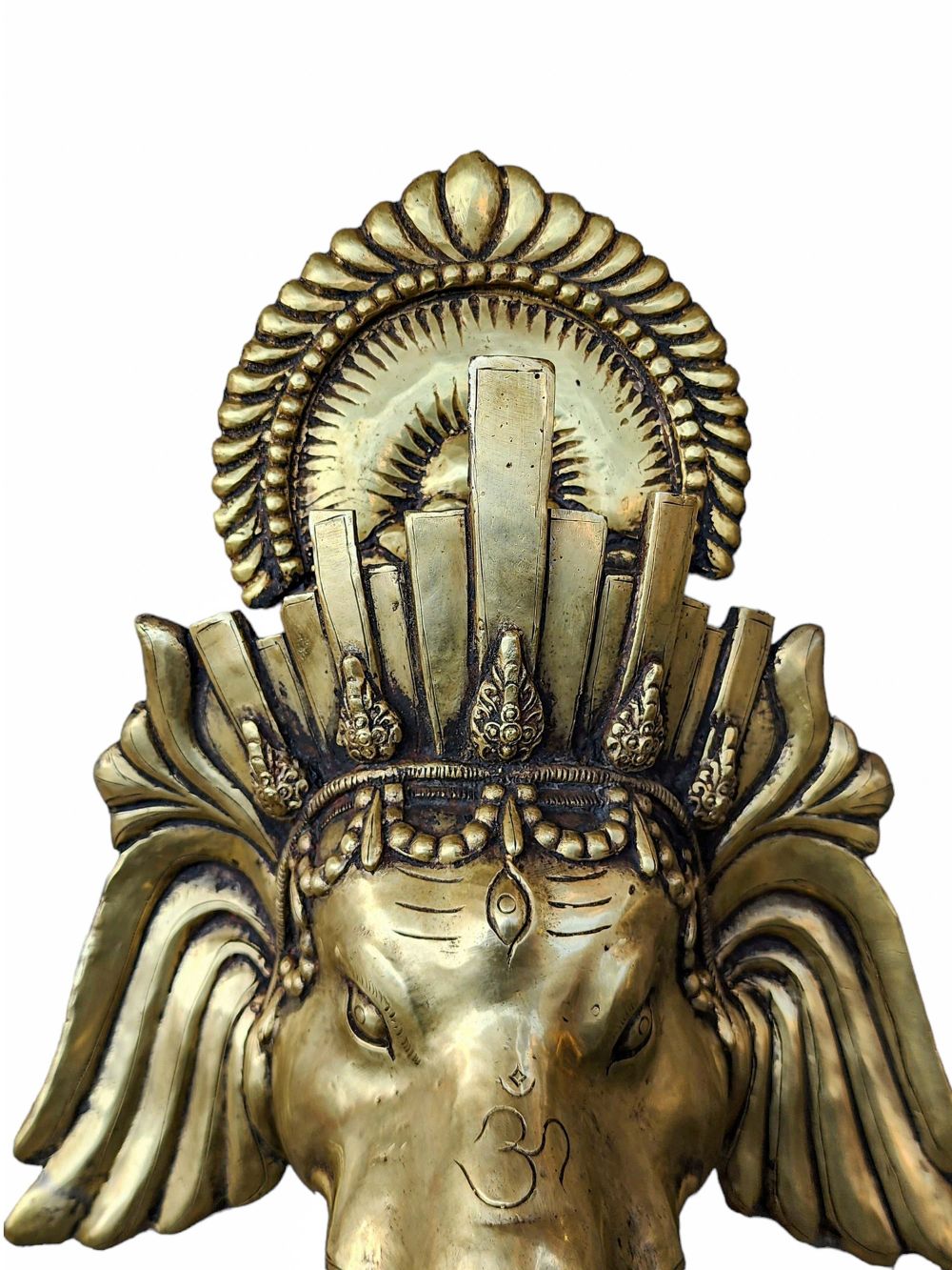 Ganesh Mask, Handmade Metal Mask , Remover of Obstacles, God of Wisdom and New Beginnings