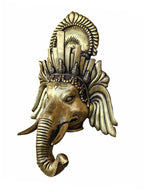 Ganesh Mask, Handmade Metal Mask , Remover of Obstacles, God of Wisdom and New Beginnings