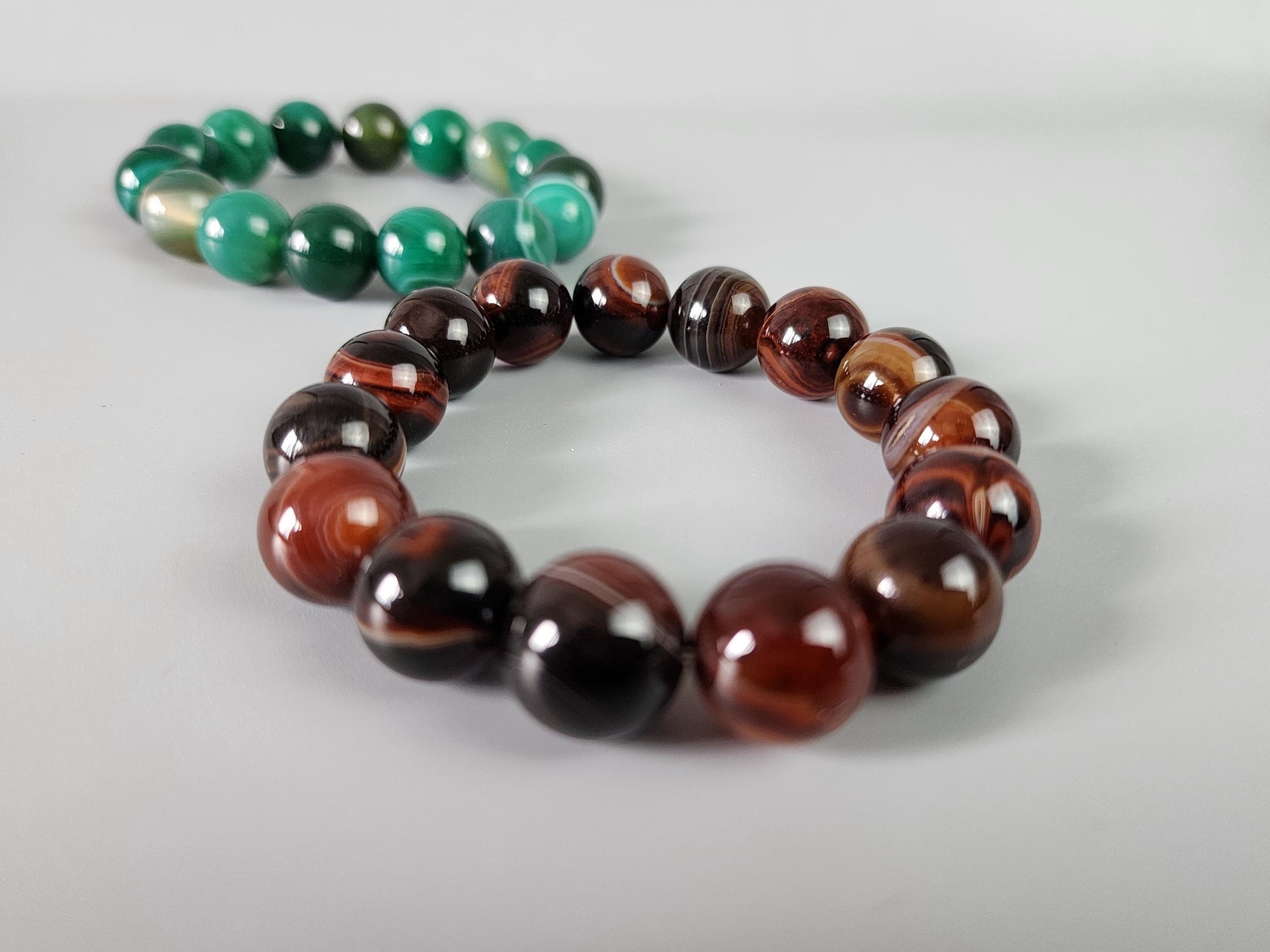 Women's Banded Agate Bracelet Set