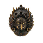 Garuda, Handmade Ritual Metal Mask, Antique Finishing, Divine Eagle, Protector and Enemy of Evil Forces