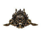 Cheppu, Handmade Ritual Metal Mask, Antique Finishing