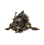 Cheppu, Handmade Ritual Metal Mask, Antique Finishing