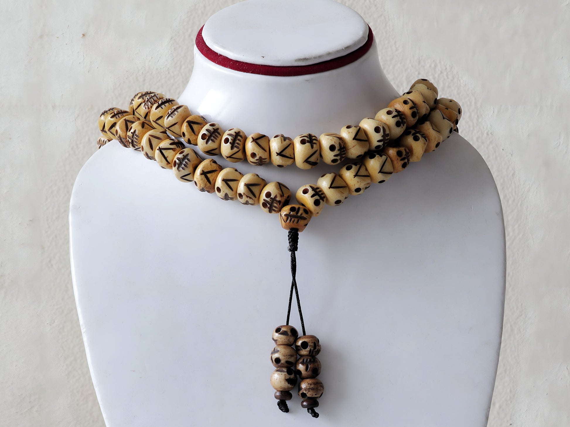 Tibetan Bone Prayer Bead