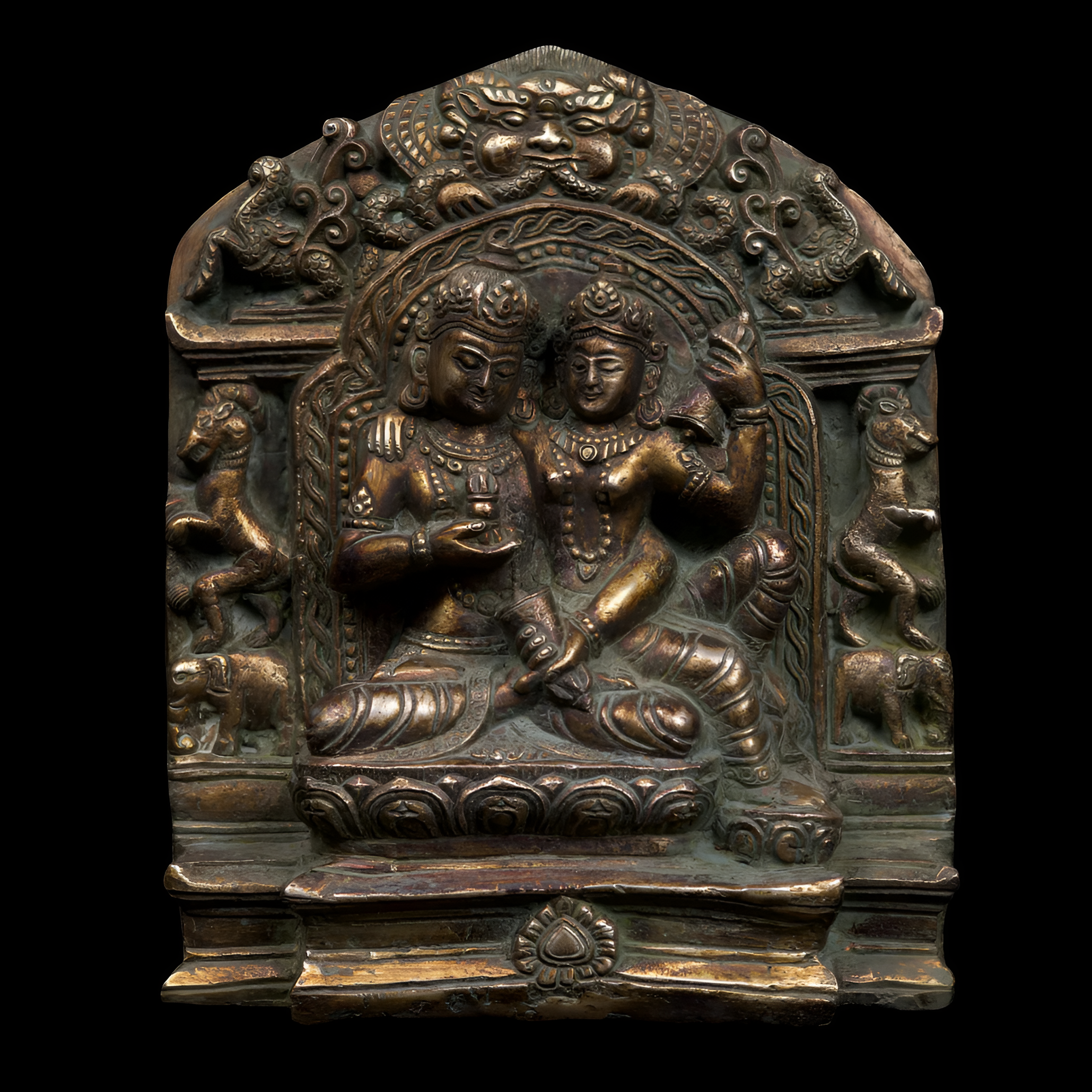 Vajrasattva Shakti, Buddhist Handmade Bronze Statue, Antique Finish