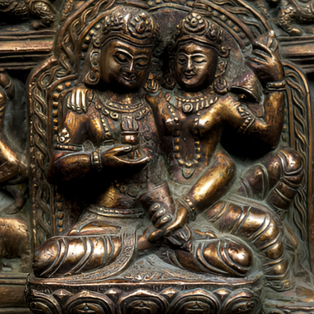 Vajrasattva Shakti, Buddhist Handmade Bronze Statue, Antique Finish