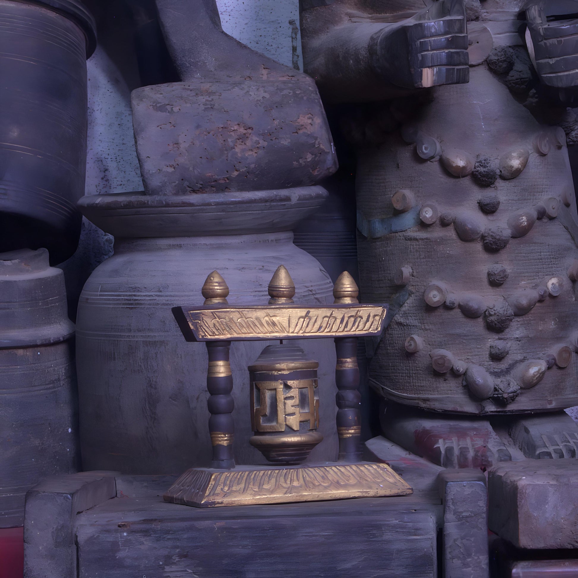Small Prayer Mane Wheel Om Mane Padme Hum Buddha Sacred Mantra Wheel