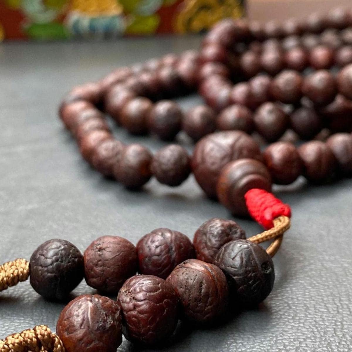 Extremely Rare 7mm Bodhi Seed Prayer Beads, Tibetan 108 Buddha Chitta Mala From Timal Nepal, Natural Phoenix Eye Necklace