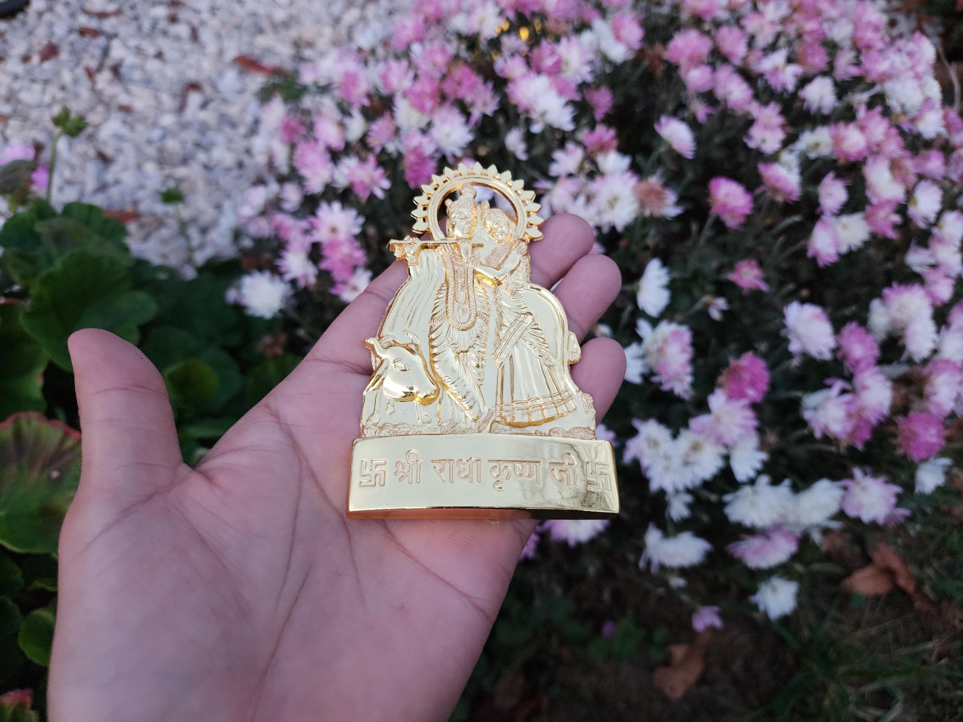 Radha Krishna Statue Five-Metal Idol