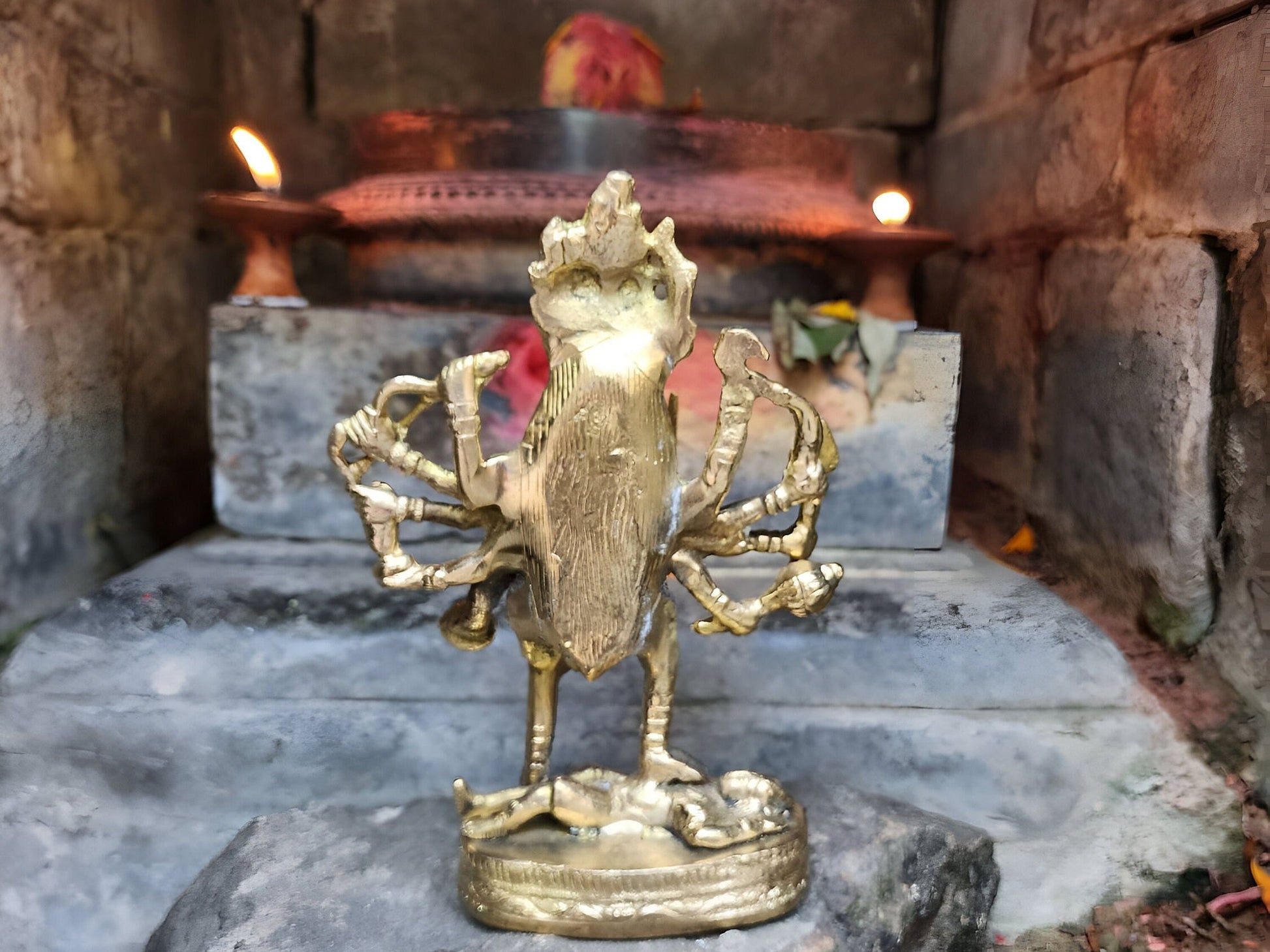 Ma Kali Brass Statue