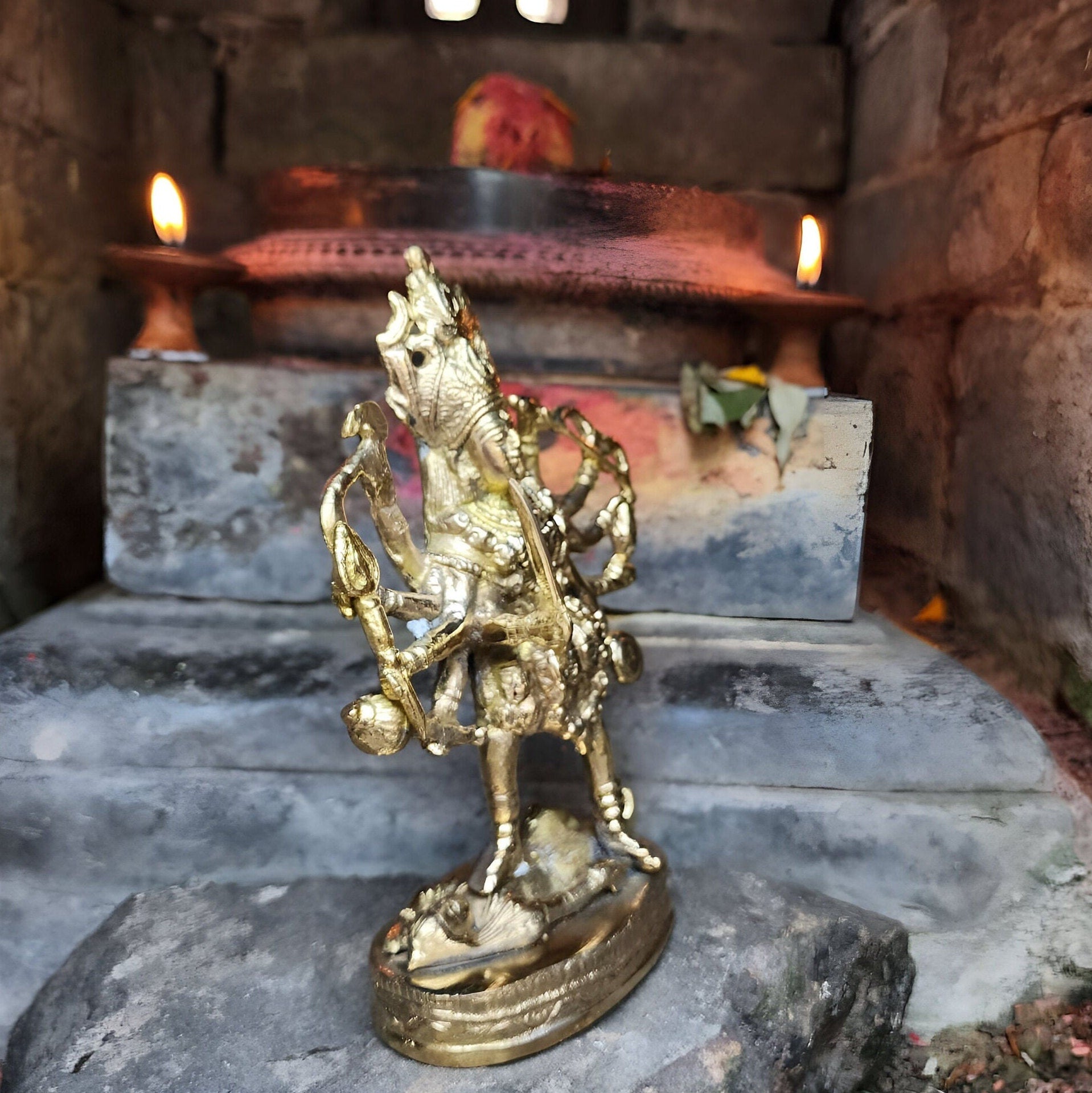 Ma Kali Brass Statue