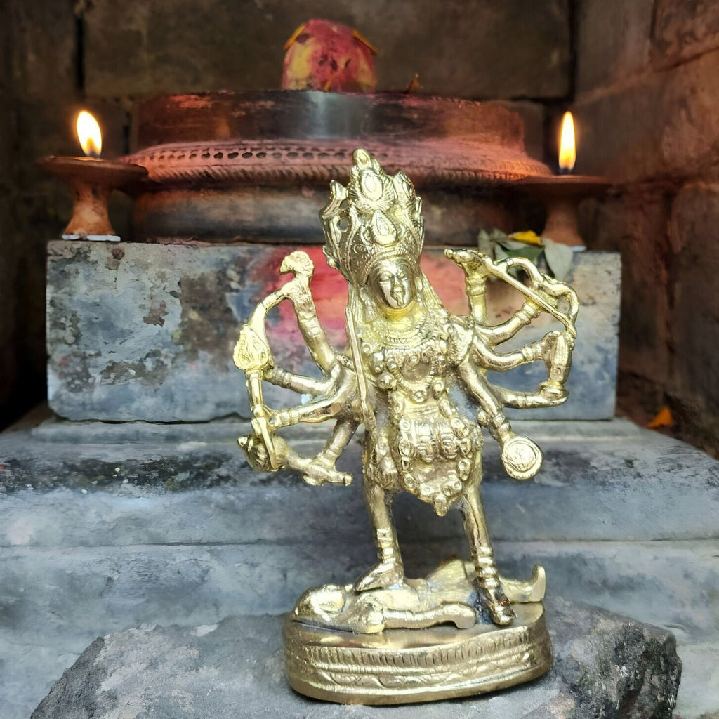 Ma Kali Brass Statue