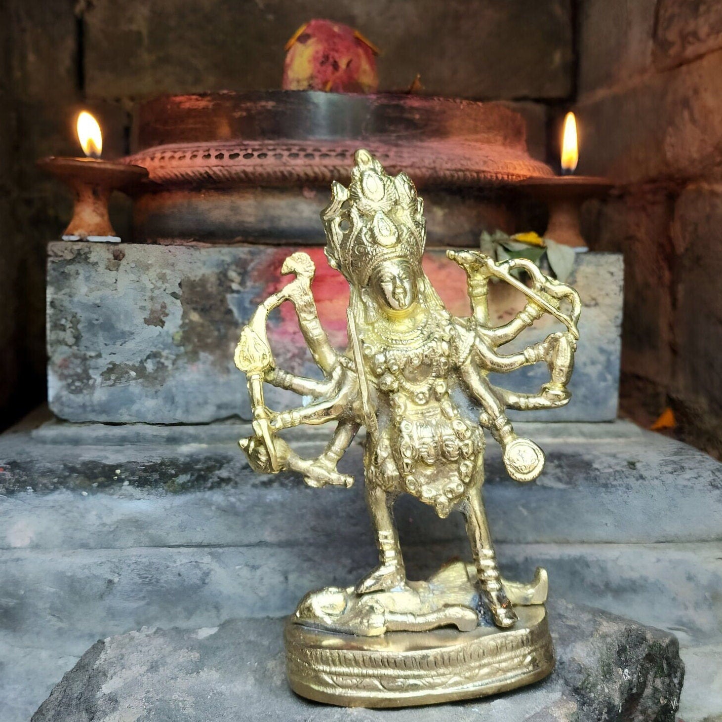 Ma Kali Brass Statue