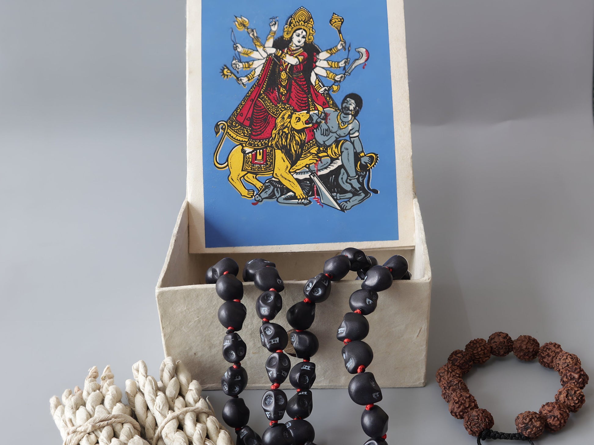 Sacred Black Kali Skull Necklace