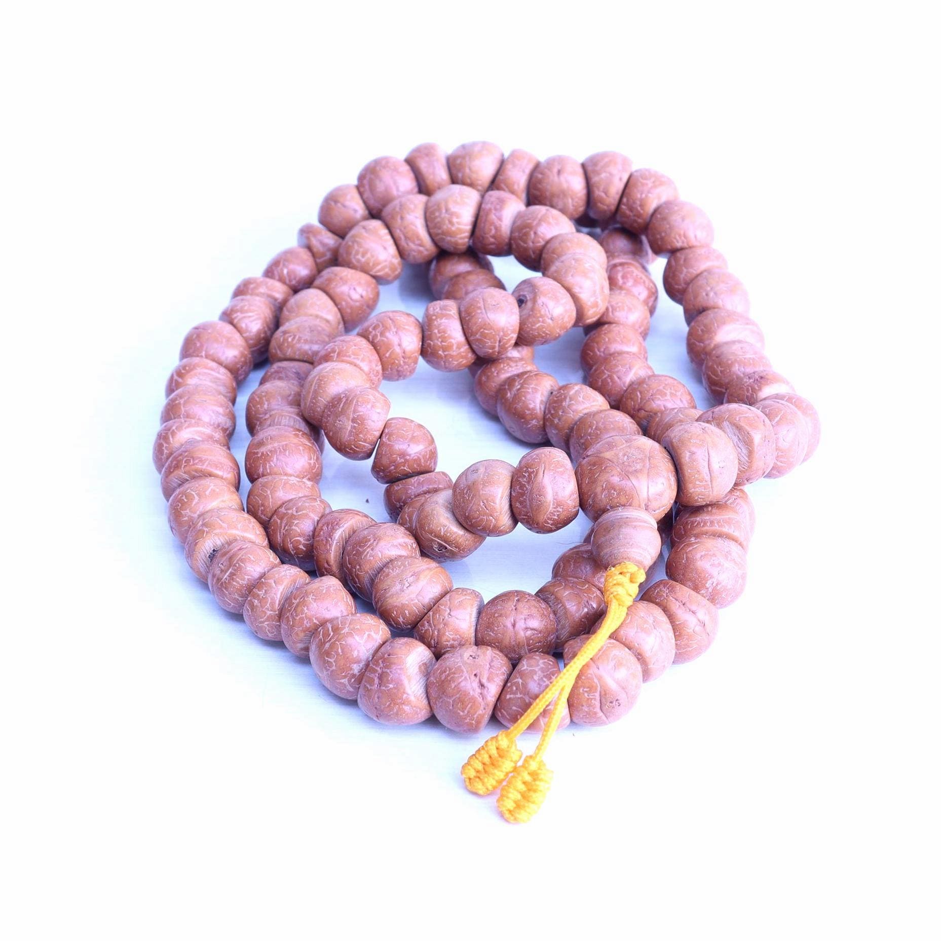 Premium Natural Phoenix Eye Buddhist Japa Prayer Beads, Free Bodhi Bracelet