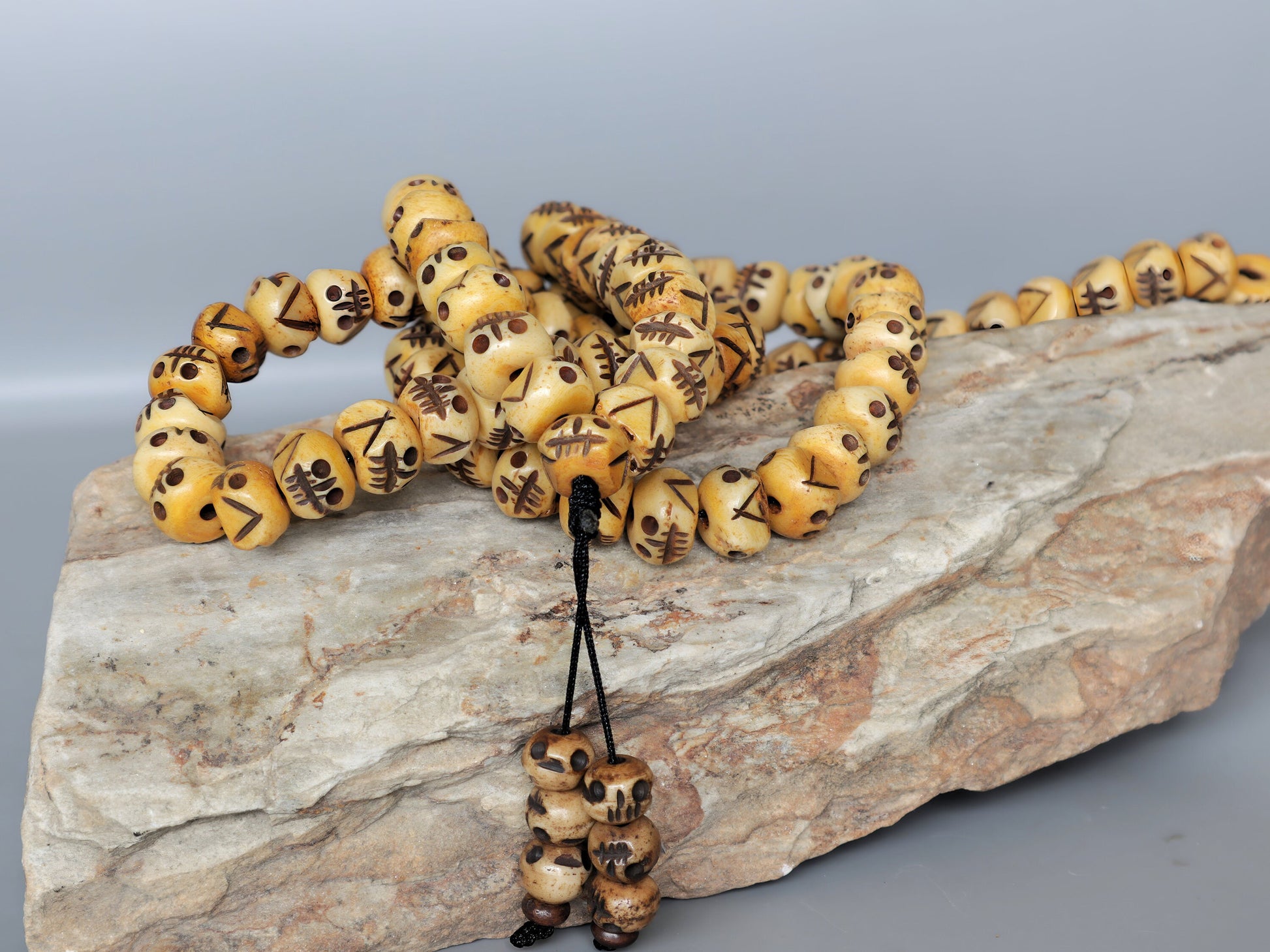 Tibetan Bone Prayer Bead