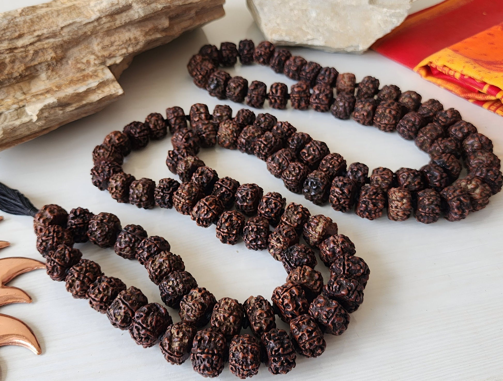 Tibetan Rudraksha Beads Mala