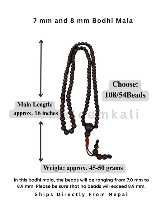 7 mm To 8 mm Bodhi Chitta Mala, Make Your Own Sacred Piece