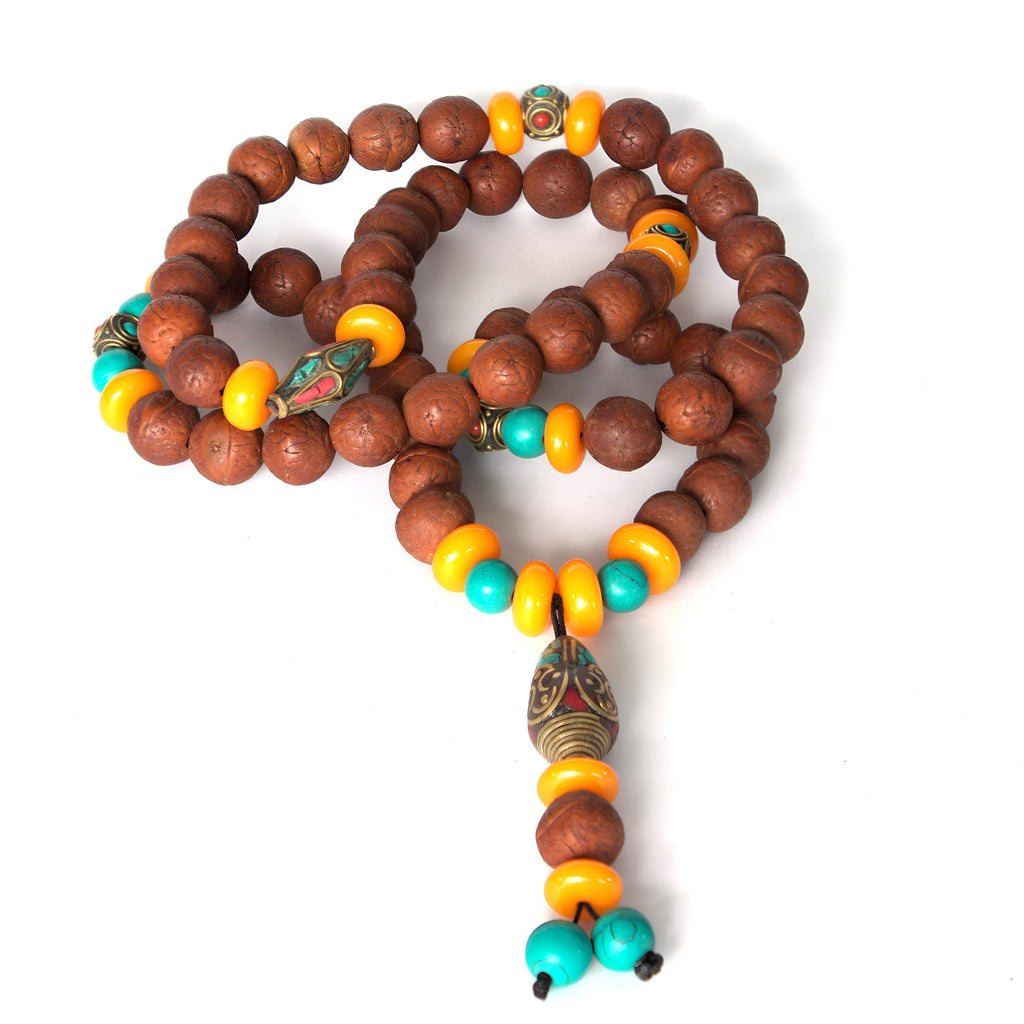 Tibetan Buddha Mala Buddha Chitta Necklace