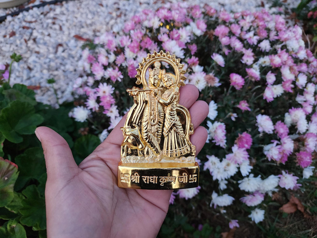 Radha Krishna Statue Five-Metal Idol