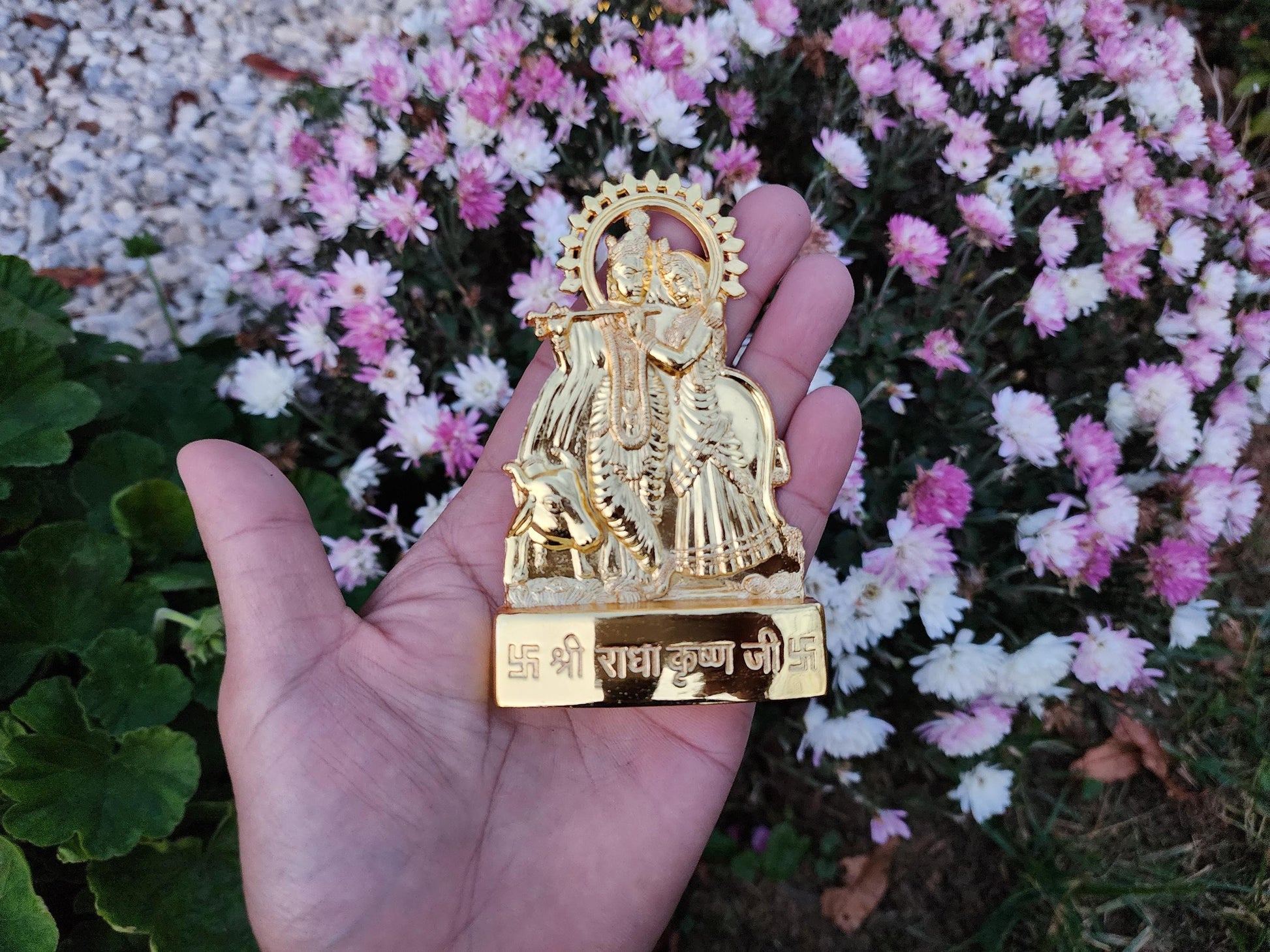 Radha Krishna Statue Five-Metal Idol