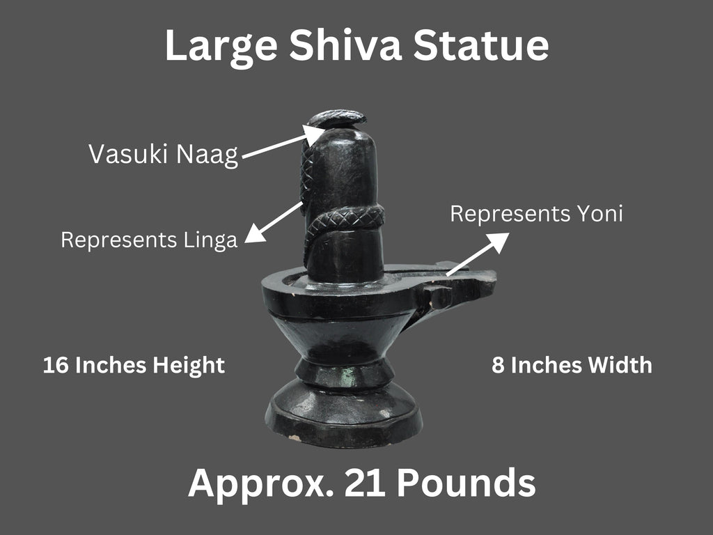 Large Shiva Lingam With Vasuki Naga