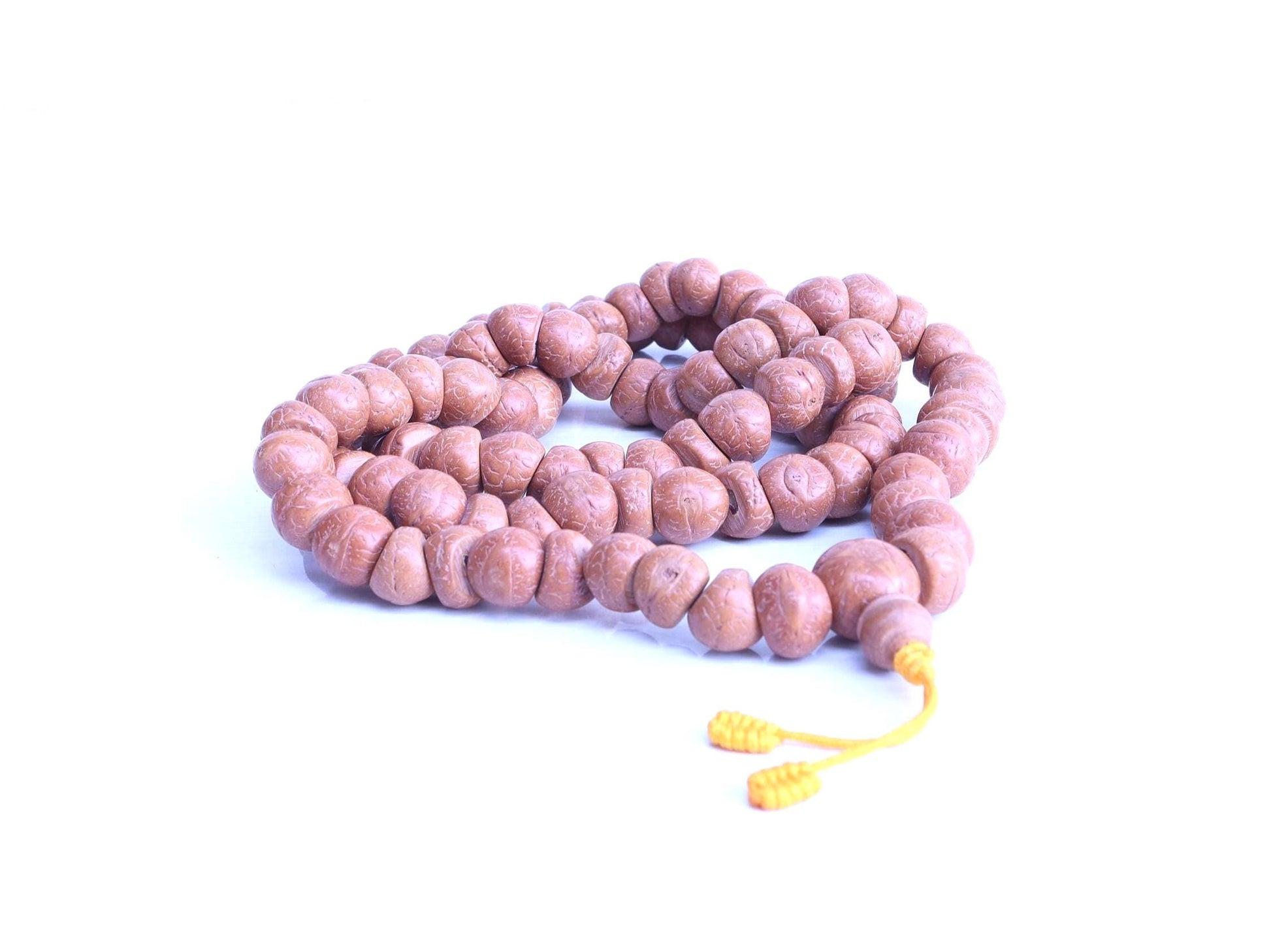 Premium Natural Phoenix Eye Buddhist Japa Prayer Beads, Free Bodhi Bracelet
