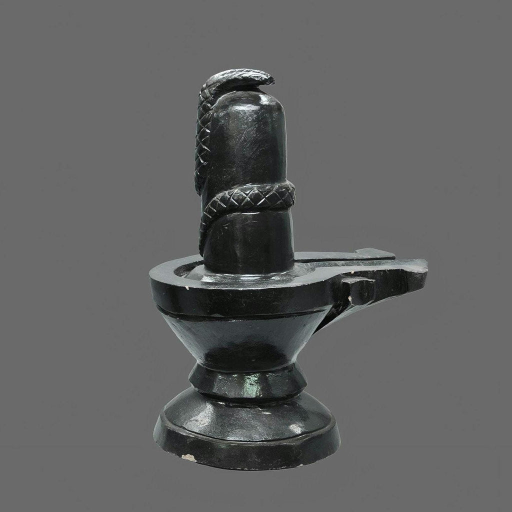 Large Shiva Lingam With Vasuki Naga