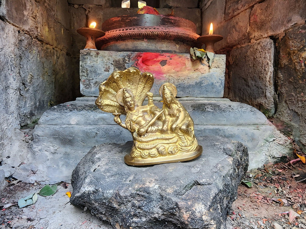 Lakshmi Narayana Brass Statue
