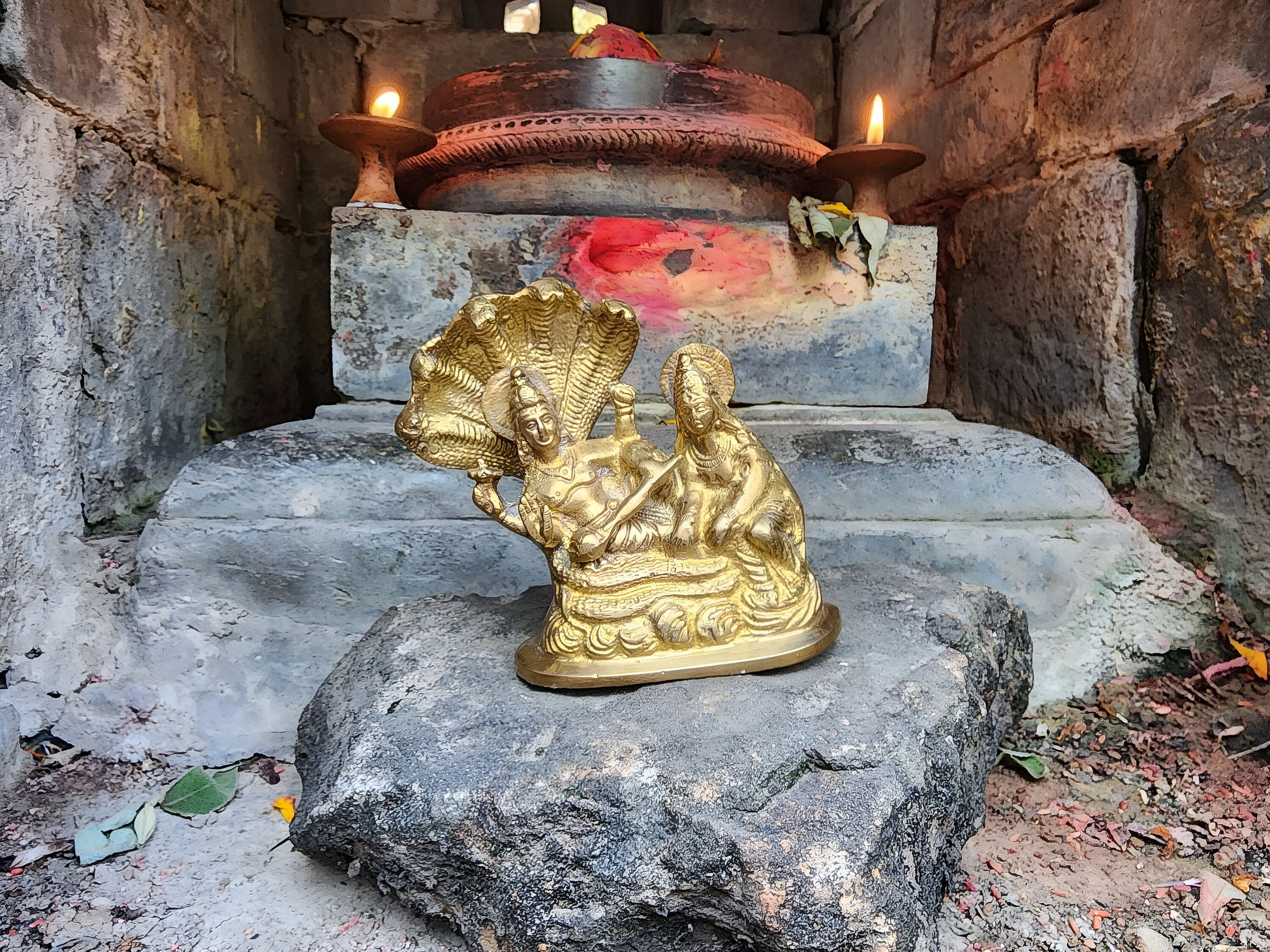 Lakshmi Narayana Brass Statue