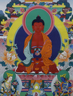 Amitabha Buddha Thangka, Buddha of Infinite Light